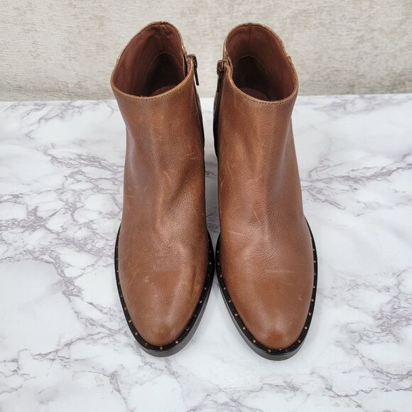 Hispanitas Ankle Boor 75677 Dakota Brown Leather Ankle Boots - Picture 4 of 13